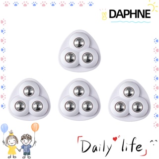 DAPHNE ล้อเลื่อน ขนาดเล็ก มีกาวในตัว สีขาว สําหรับเฟอร์นิเจอร์ กล่องเก็บของ 4 16 ชิ้น