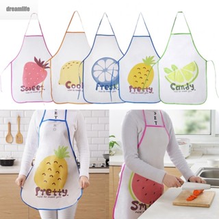 【DREAMLIFE】1x Anti-dirty Apron Waterproof Kitchen-Cooking Bib PVC Lovely Cartoon Cooking