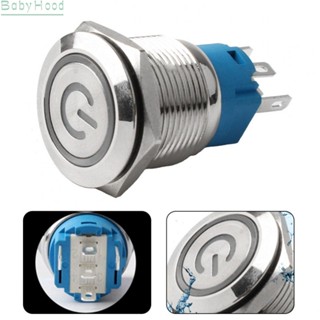 【Big Discounts】19mm Metal Push Button Switch with Power LED 220VAC Momentary Button Switch IP66#BBHOOD