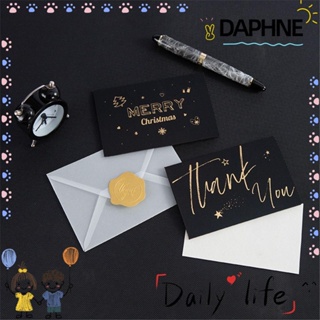 Daphne การ์ดอวยพรวันเกิด ปีใหม่ 1 ชุด พร้อมซองจดหมาย สติกเกอร์ โปสการ์ดอวยพร ของขวัญวันขอบคุณพระเจ้า