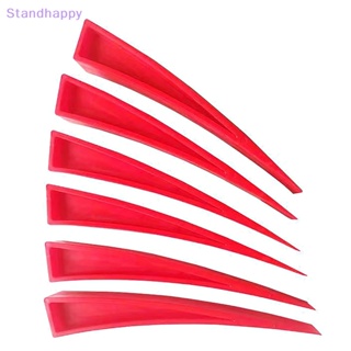 Standhappy ใหม่ ชะแลงชะแลงพลาสติก สีแดง สําหรับซ่อมแซมประตู หน้าต่างรถยนต์