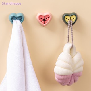 Standhappy ใหม่ ตะขอแขวนผ้าขนหนู แบบติดผนังห้องน้ํา ห้องครัว