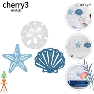 CHERRY3 หอยเชลล์ไม้ธรรมชาติ สไตล์เมดิเตอร์เรเนียน สําหรับแขวนตกแต่งผนัง สวน