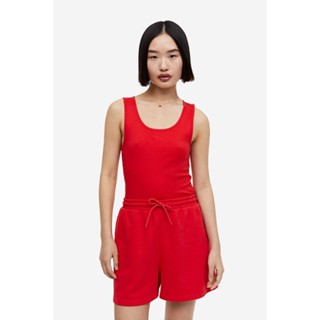 H&amp;M  Woman Ribbed cotton vest top 1128496_3