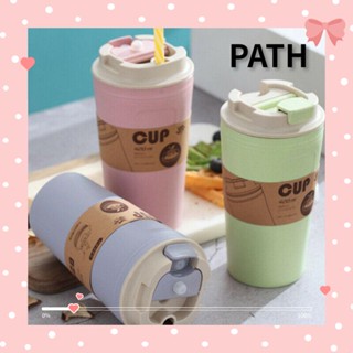 PATH ถ้วยกาแฟ ซิลิโคน ไฟเบอร์ไม้ไผ่ ใช้ซ้ําได้ ความจุสูง