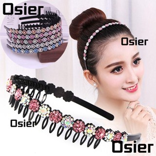 Osier1 กิ๊บติดผมแฟชั่น ประดับเพชรเทียม สองแถว