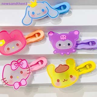 SANRIO Newsandthen1 กิ๊บติดผมซานริโอ แบบเรืองแสง ลายการ์ตูนน่ารัก สไตล์เกาหลี สําหรับผู้หญิง