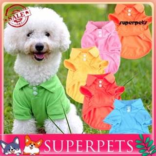 Superpets เสื้อยืดน่ารัก สําหรับสัตว์เลี้ยง สุนัข แมว ขนาดเล็ก