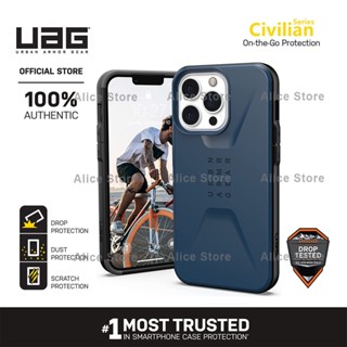 Uag เคสโทรศัพท์มือถือ ลายพลเรือน สีน้ําเงินกรมท่า สําหรับ iPhone 13 Pro Max 13 Mini