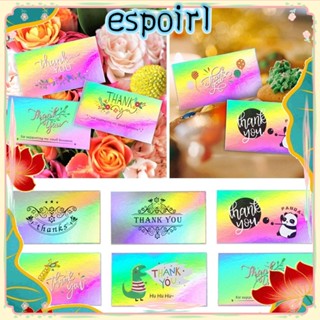 Espo โปสการ์ดอวยพร ลายแพนด้า ไดโนเสาร์น่ารัก สะท้อนแสง สําหรับตกแต่งบ้าน เทศกาล 50 ชิ้น