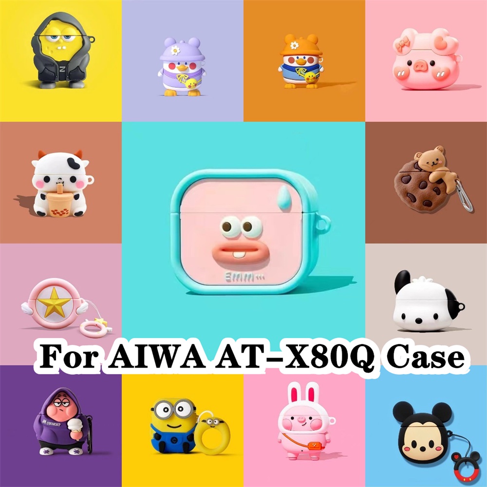 พร้อมส่ง!นําไปใช้กับ AIWA AT-X80Q เคส Case เคสหูฟัง การ์ตูนสร้างสรรค์  ซิลิโคนนุ่ม เคส เคสหูฟัง