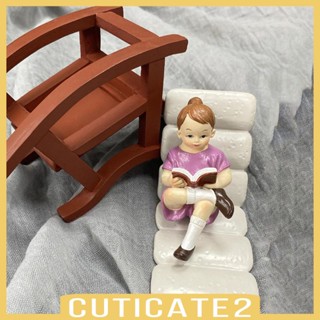 [Cuticate2] เก้าอี้โยกจิ๋ว 1:12 1/12 สําหรับบ้านตุ๊กตา พร็อพถ่ายรูป ปาร์ตี้