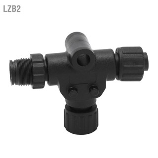 LZB2 สำหรับ NMEA 2000 T Connector 3 พอร์ต 5Pin M12 เธรด IP67 กันน้ำสำหรับเครือข่าย Garmin