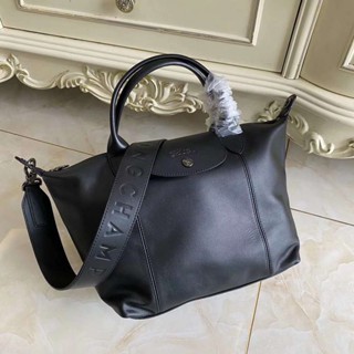 พร้อมส่ง ของแท้ 100% Longchamp PROMO 1512 กระเป๋าสะพายไหล่ กระเป๋าถือ หนังแกะ ทรงโท้ท สําหรับสตรี