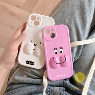 For เคสไอโฟน 14 Pro Max [Couple Face Simple 3D] เคส Phone Case For iPhone 14 Pro Max Plus 13 12 11 For เคสไอโฟน11 Ins Korean Style Retro Classic Couple Shockproof Protective TPU Cover Shell