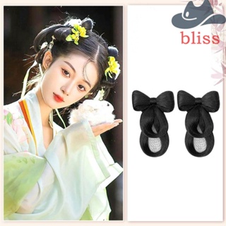 Bliss Hanfu กิ๊บติดผม ธรรมชาติ นุ่ม เด็กผู้หญิง เครื่องประดับผม แบบดั้งเดิม ผู้หญิง โบราณ เครื่องแต่งกายโบราณ อุปกรณ์ถ่ายภาพ เจ้าหญิง วิกผม