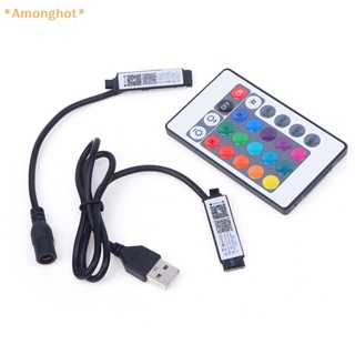 Amonghot&gt; ใหม่ แถบไฟ LED ควบคุมผ่านบลูทูธ ขนาดเล็ก โหมดเพลงหลายโหมด สําหรับแอพ RGB Smart