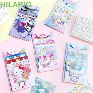 Hilario ชุดสติกเกอร์ ลายการ์ตูน Cinnamoroll มีกาวในตัว สําหรับตกแต่งสมุดภาพ DIY