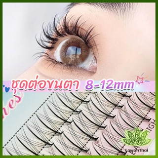 Lawan DIY ชุดต่อขนตา 8-12 มม. ชุดมืออาชีพขนตาแต่งหน้า ใหม่สไตล์สาวเวียดนาม false eyelashes