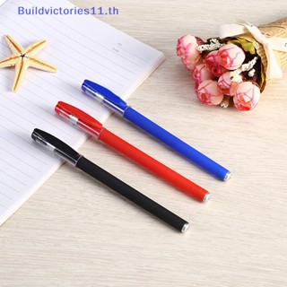 Buildvictories11 ปากกาลูกลื่น 0.5 มม. สีดํา แดง สําหรับโรงเรียน สํานักงาน 10 ชิ้น