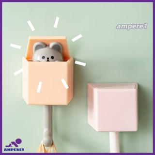 Creative Cat Hook น่ารักไม่มีรอยต่อห้องนอนห้องนอนประตูแขวนตะขอกุญแจร่มผ้าเช็ดตัวหมวก Coat Rack Wall ตกแต่ง - AME1