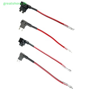 Greatshore อะแดปเตอร์ฟิวส์ 12V พร้อมฟิวส์ 10A Blade TAP Micro Mini Standard Ford ATM APM Blade Auto สําหรับรถยนต์