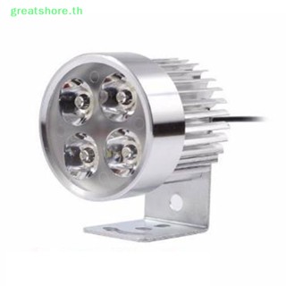 Greatshore ไฟตัดหมอก Led 4 ดวง 12-85V กันน้ํา สําหรับรถจักรยานยนต์ TH