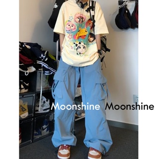 Moon  กางเกงขายาว คาร์โก้ กางเกง เชือกอเมริกันคลาสิค Cargo pants 2023 NEW 072924 ทันสมัย สวย Chic Comfortable A93L6YG 36Z230909