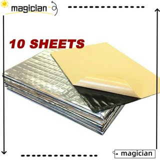 Mag แผ่นรองพื้น ป้องกันเสียงรบกวน ขนาดกะทัดรัด สําหรับตกแต่งรถยนต์ รถตู้ 10 ชิ้น