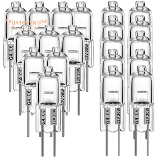 หลอดไฟฮาโลเจน G4 20W 12V 2 Pin สําหรับหม้อหุงข้าว สัญญาณไฟ 20 ชิ้น