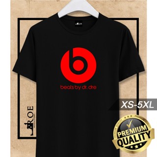 มีความสุข เสื้อยืด ผ้าฝ้าย 100% พิมพ์ลาย Beats by dr.dre พลัสไซซ์