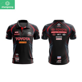 shangsong MOTOSHIRT เสื้อโปโลพิมพ์ลาย TOYOTA TO-A06-22