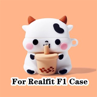 【Trend Front】เคสหูฟัง แบบนิ่ม ลายการ์ตูน สําหรับ Realfit F1 Realfit F1