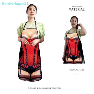 Gentlehappy ผ้ากันเปื้อน 11 สไตล์ เซ็กซี่ ตลก สําหรับผู้หญิง ผู้ชาย ทําความสะอาด ทําอาหาร บาร์บีคิว