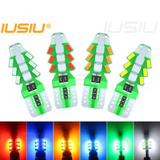 Iusiu หลอดไฟเลี้ยว T10 LED 24SMD 3014 168 194 501 WY5W W5W 12v สําหรับติดป้ายทะเบียนรถยนต์ รถจักรยานยนต์