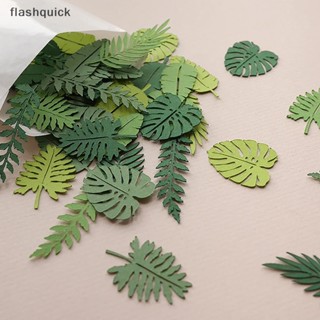 Flashquick 100 ชิ้น กิ่งไม้ กระดาษ ใบปาเป้า ตั้งโต๊ะ สําหรับงานเลี้ยงวันเกิด เบบี้ชาวเวอร์ ดี