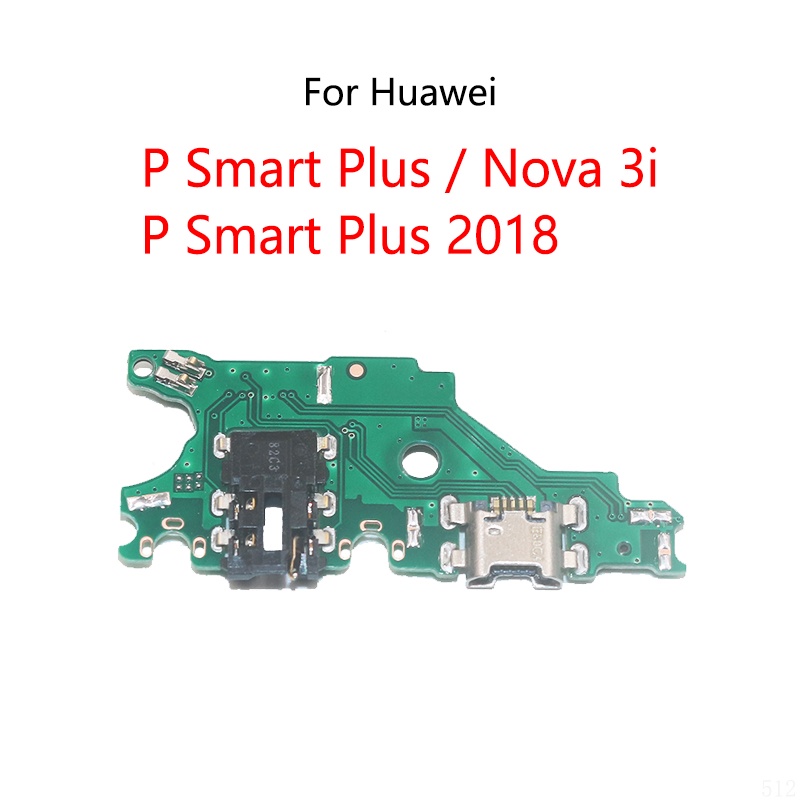 แท่นชาร์จ USB พอร์ตซ็อกเก็ตแจ็คเชื่อมต่อบอร์ดชาร์จสายเคเบิลอ่อน สําหรับ Huawei Nova 3i / P Smart Plus 2018
