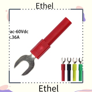 Ethel1 ปลั๊กกล้วยเชื่อมต่อสายไฟ รูปตัว U 6 มม. 4 มม. DIY