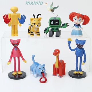 Mxmio ตุ๊กตาฟิกเกอร์ PVC รูปการ์ตูนอนิเมะ Huggy Wuggy น่ารัก ของเล่นสําหรับเด็ก