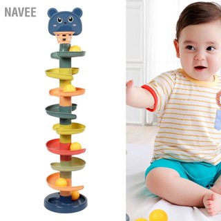 NAVEE Ball Tower การศึกษาแบบโต้ตอบตลกสีสดใส Drop and Roll สำหรับเด็กวัยหัดเดิน