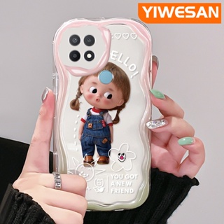 เคสโทรศัพท์มือถือแบบนิ่ม ใส กันกระแทก ลายการ์ตูนเด็กผู้หญิงซน น่ารัก สีสันสดใส สําหรับ OPPO A15 A15s A35 4G