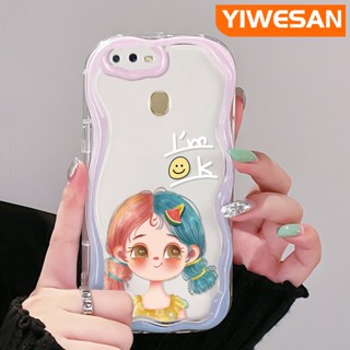 เคสโทรศัพท์มือถือแบบนิ่ม ใส กันกระแทก ลายการ์ตูนเด็กผู้หญิงน่ารัก สําหรับ OPPO A12 A12s A5s A7 A11K