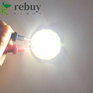 Rebuy ชิป COB 2W DC 3V 4V แหวนคู่ COB ทรงกลม DIY โคมไฟอบอุ่น / เย็น / แดง / น้ําเงิน COB Lighting