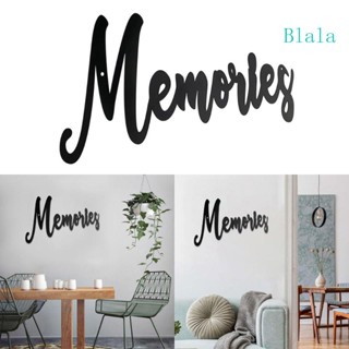 ป้ายโลหะ Blala Memories สําหรับแขวนตกแต่งผนังบ้าน ในร่ม กลางแจ้ง