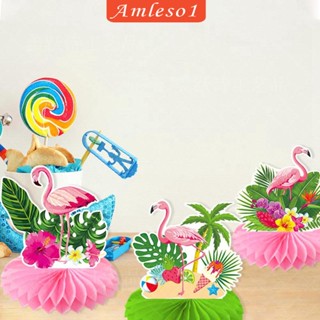 [Amleso1] Luau โต๊ะกลาง ลายรังผึ้ง สําหรับวันหยุด 9 ชิ้น