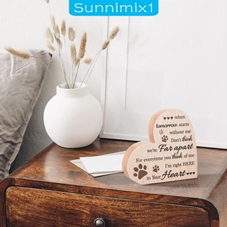 [Sunnimix1] ป้ายไม้ รูปหัวใจ สุนัข แมว สําหรับตกแต่งบ้าน ห้องนอน