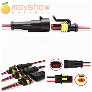 Mayshow ปลั๊กเชื่อมต่อสายไฟ 2-Pin Way Male Female กันน้ํา สําหรับยานยนต์