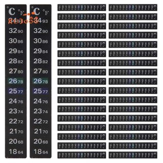 เครื่องวัดอุณหภูมิดิจิทัล แถบคริสตัล มีกาวในตัว สําหรับตู้ปลา 36 ชิ้น