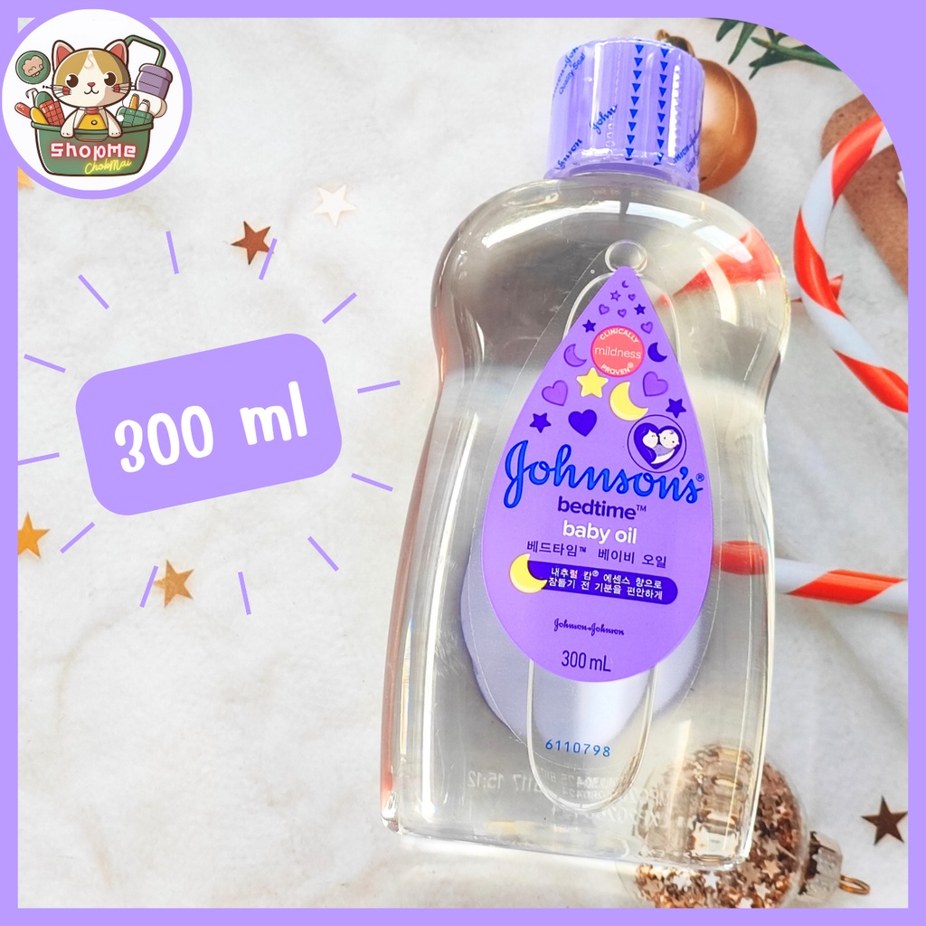 เบบี้ออยล์ จอห์นสัน เบดไทม์ Johnson's Baby Oil Bedtime 300 ml