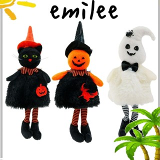 Emilee ตุ๊กตาแมวฟักทอง ผี น่ากลัว คุณภาพสูง สําหรับแขวนตกแต่งฮาโลวีน DIY